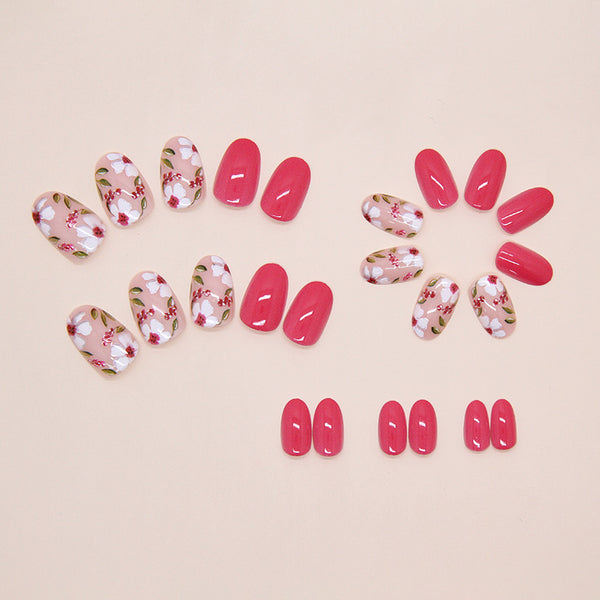 12 Sizes-24 Pcs Press On Nails W2151