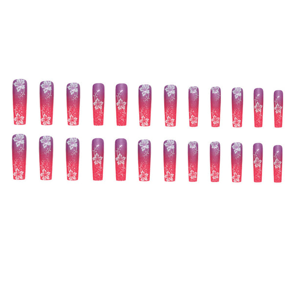 12 Sizes-24 Pcs Press On Nails G005