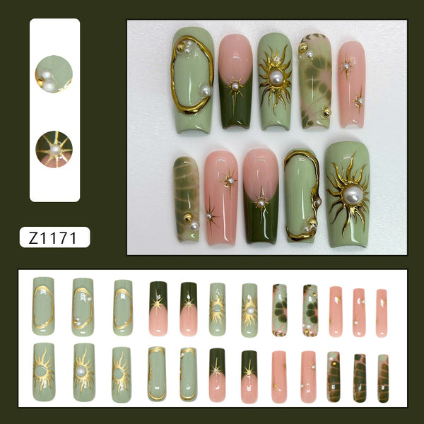 12 Sizes-24 PcsPress On Nails Z1171