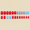 12 Sizes-24 Pcs Press On Nails Y1550