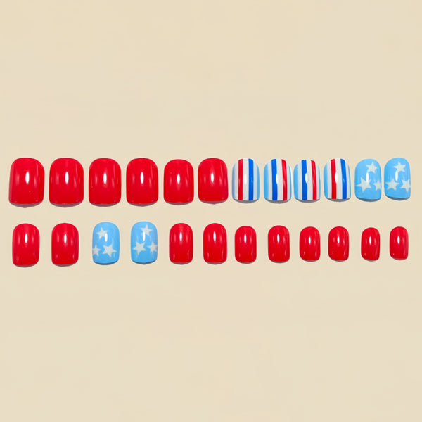 12 Sizes-24 Pcs Press On Nails Y1550