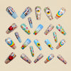 12 Sizes-24 Pcs Press On Nails Y966