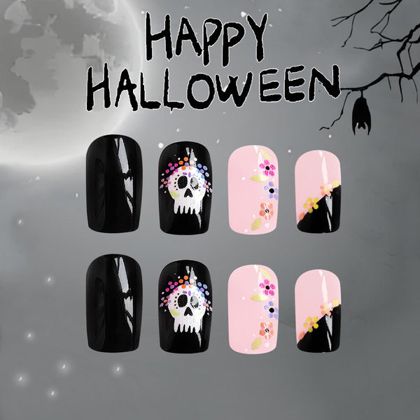 12 Sizes-24 Pcs Press On Nails C506