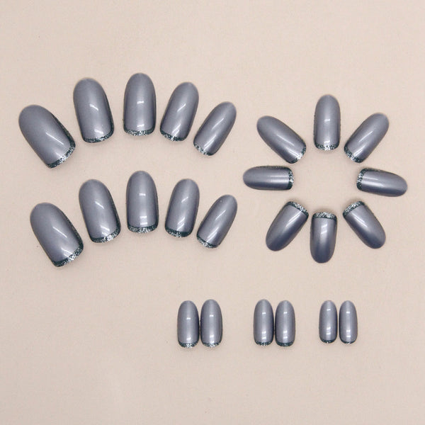 12 Sizes-24 Pcs Press On Nails W1293