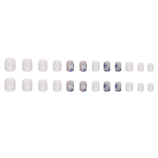12 Sizes-24 Pcs Press On Nails W1397