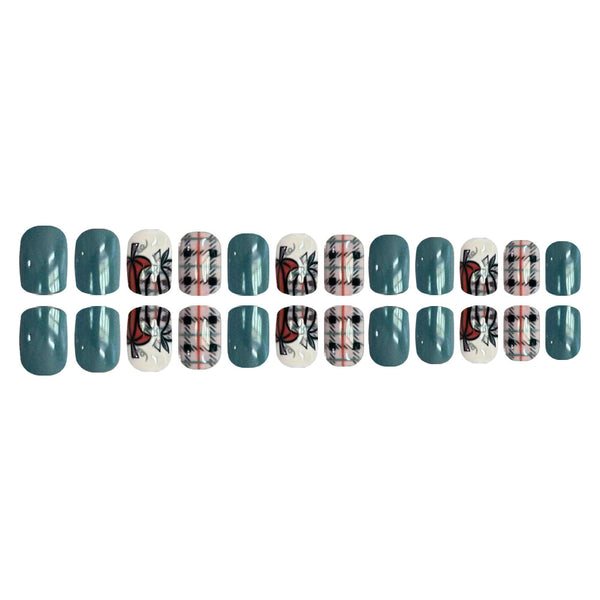12 Sizes-24 Pcs Press On Nails JB1296