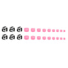 12 Sizes-24 Pcs Press On Nails F111