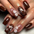 12 Sizes-24 Pcs Press On Nails Y1159