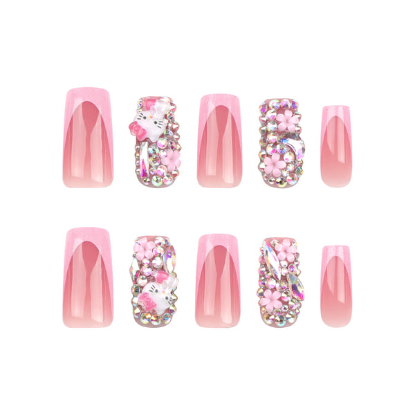 12 Sizes-24 Pcs Press On Nails JP3379