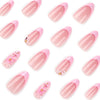 12 Sizes-24 Pcs Press On Nails JP3925