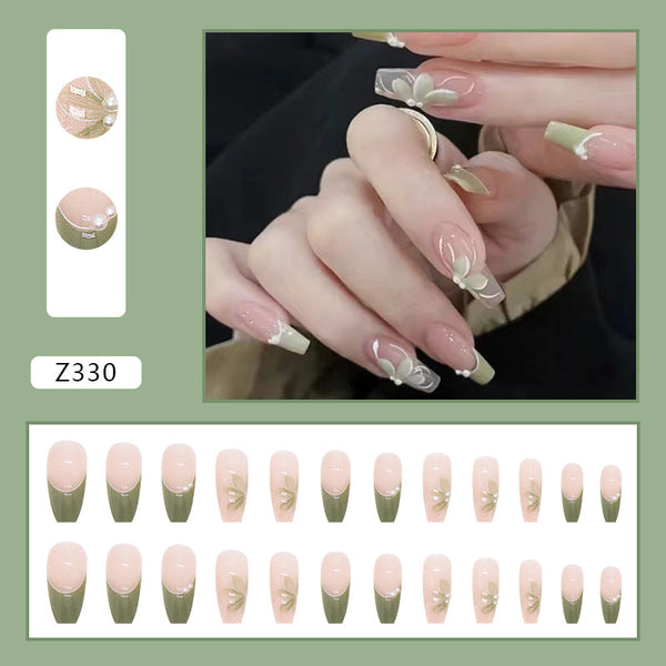 12 Sizes-24 Pcs Press On Nails Z321