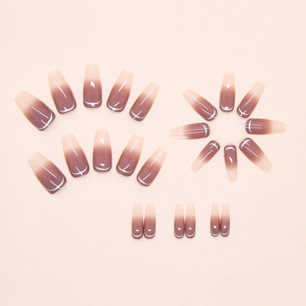 12 Sizes-24 Pcs Press On Nails W1948