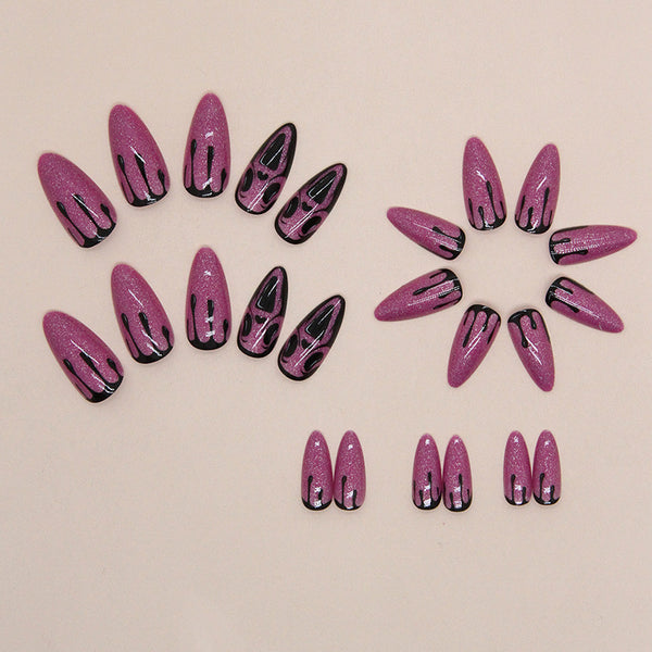 12 Sizes-24 Pcs Press On Nails W1278