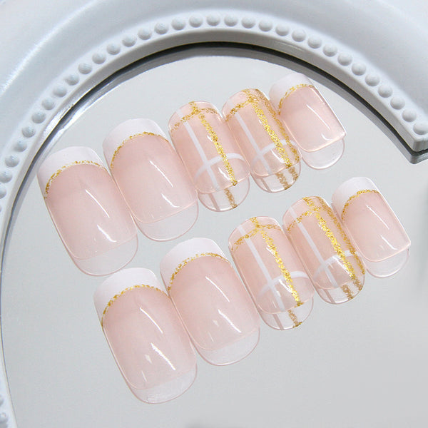 12 Sizes-24 Pcs Press On Nails R921