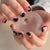 12 Sizes-24 Pcs Press On Nails JP1489