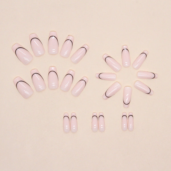 12 Sizes-24 Pcs Press On Nails W1044