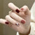 12 Sizes-24 Pcs Press On Nails R982