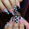 12 Sizes-24 Pcs Press On Nails JP1337