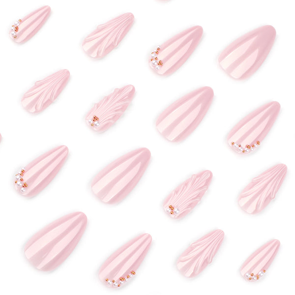 12 Sizes-24 Pcs Press On Nails JP4313