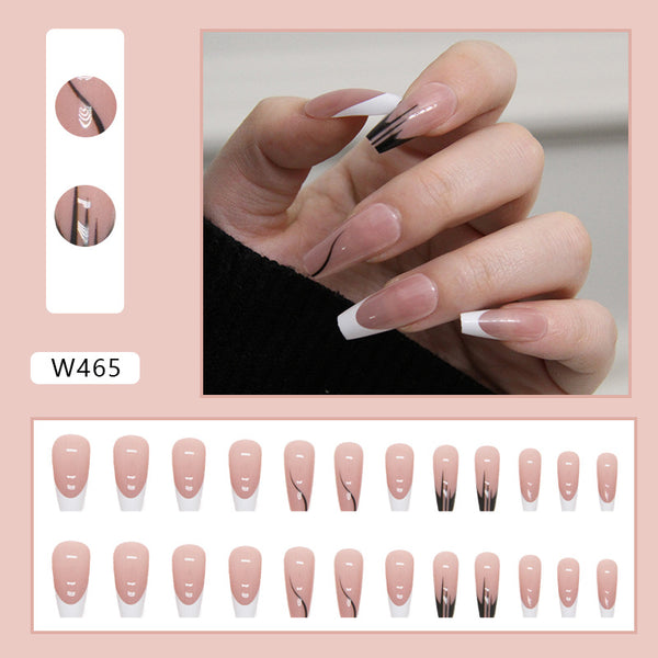12 Sizes-24 Pcs Press On Nails W465