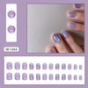12 Sizes-24 Pcs Press On Nails W1484