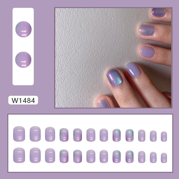 12 Sizes-24 Pcs Press On Nails W1484