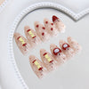 12 Sizes-24 Pcs Press On Nails R939