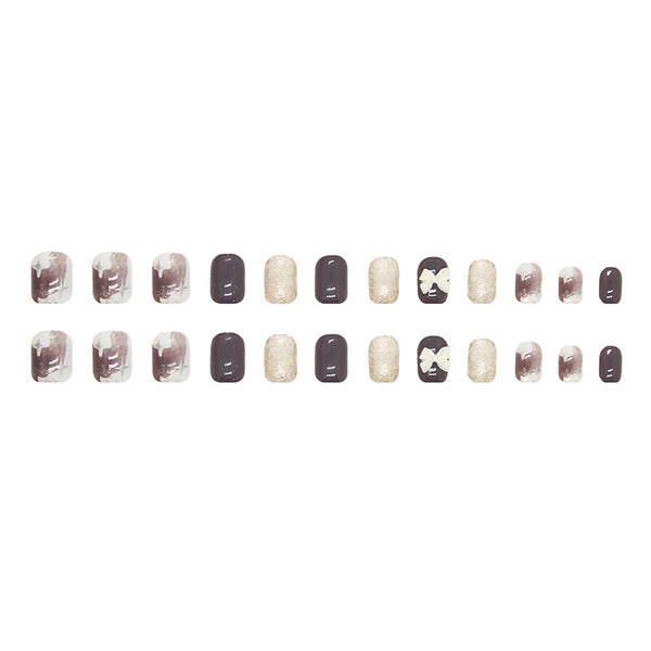 12 Sizes-24 Pcs Press On Nails Z576