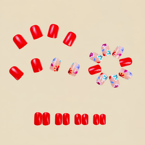 12 Sizes-24 Pcs Press On Nails Y825