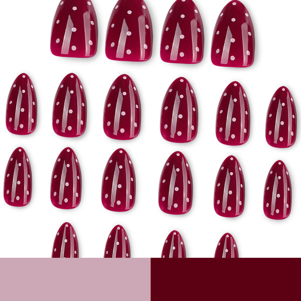 12 Sizes-24 Pcs Press On Nails JP4567