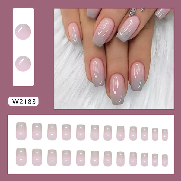 12 Sizes-24 Pcs Press On Nails W2183