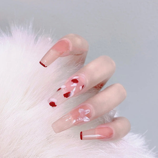 12 Sizes-24 Pcs Press On Nails Z044