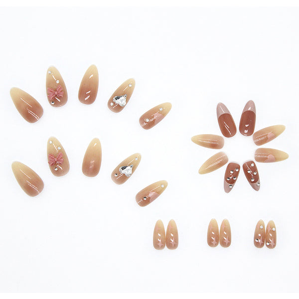 12 Sizes-24 Pcs Press On Nails Z281