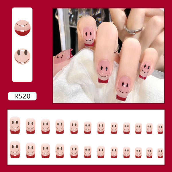 12 Sizes-24 Pcs Press On Nails R481