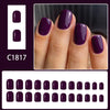 12 Sizes-24 Pcs Press On Nails C1817