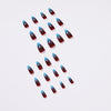 12 Sizes-24 Pcs Press On Nails JP1424