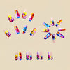 12 Sizes-24 Pcs Press On Nails Y628