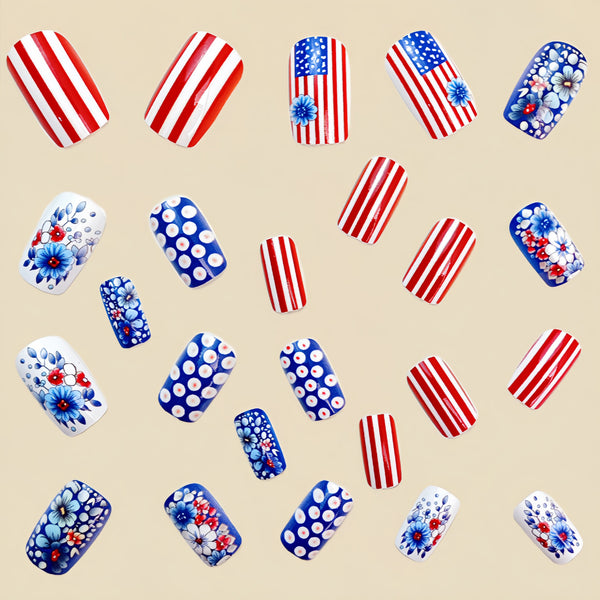 12 Sizes-24 Pcs Press On Nails Y654