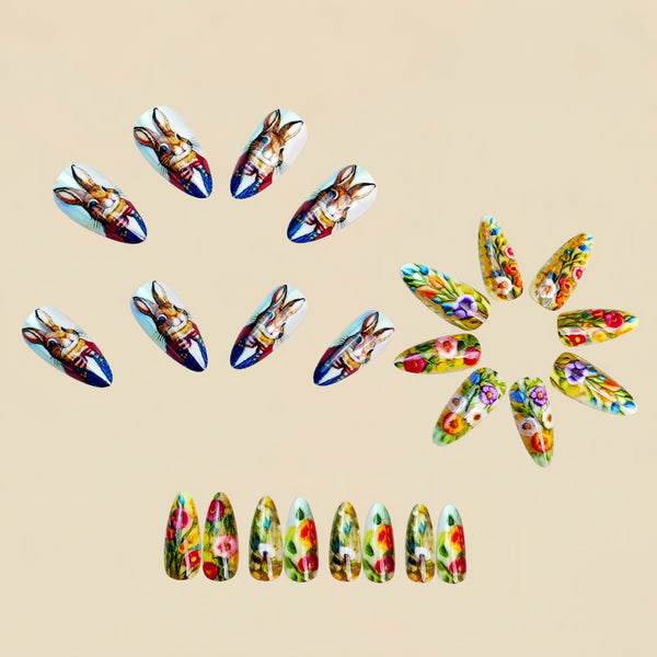 12 Sizes-24 Pcs Press On Nails Y1839