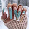 12 Sizes-24 Pcs Press On Nails Z335