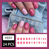 12 Sizes-24 Pcs Press On Nails Y031