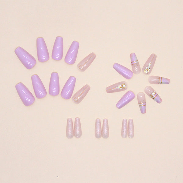 12 Sizes-24 Pcs Press On Nails Z714