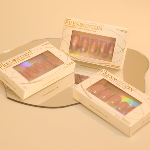 12 Sizes-24 Pcs Press On Nails GN012