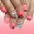 12 Sizes-24 Pcs Press On Nails C1687