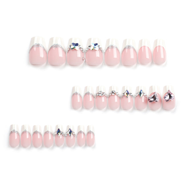 12 Sizes-24 Pcs Press On Nails JP2897