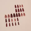 12 Sizes-24 Pcs Press On Nails W1682