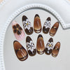 12 Sizes-24 Pcs Press On Nails Z1086