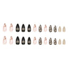 12 Sizes-24 Pcs Press On Nails W472