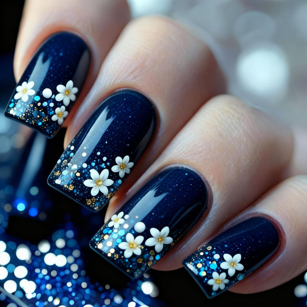 12 Sizes-24 Pcs Press On Nails Y1453