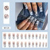 12 Sizes-24 Pcs Press On Nails W128